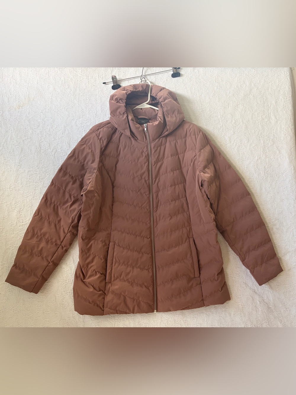 32 Degrees Heat Puffer Soft Jacket Coat Copper Cognac Women's XL